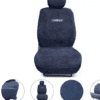 Cotton Car Seat Cover for Tata Tigor Grey Color - Image 3
