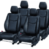 Leather Car Seat Cover For Tata Nano Black Color - Image 2