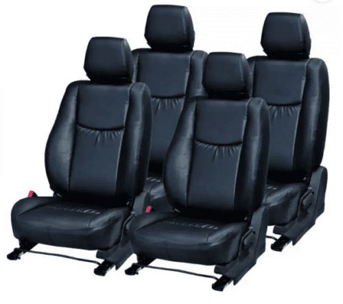 Leather Car Seat Cover For Tata Nano Black Color - Image 2