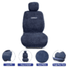 Cotton Fabric Car Seat Covers for Bolero Neo 7 Seater - Image 2