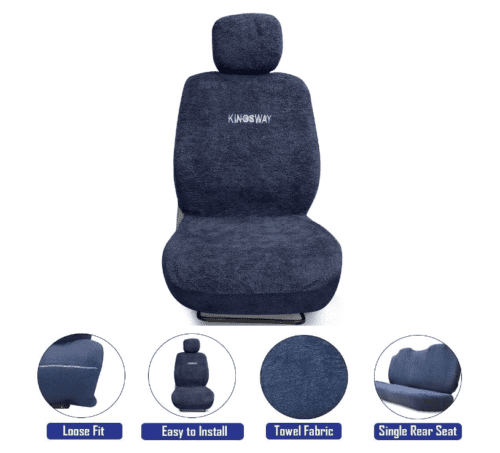 Cotton Fabric Car Seat Covers for Bolero Neo 7 Seater - Image 2