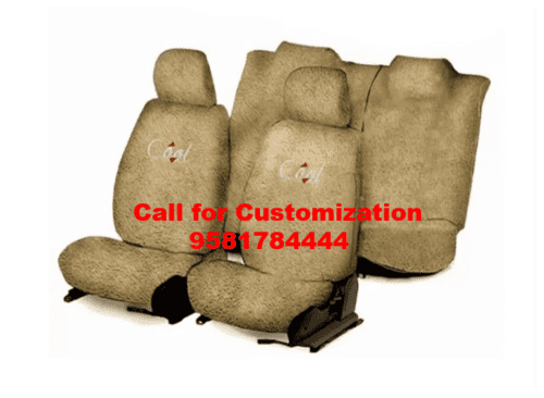 Cotton Car Seat Cover For Honda Amaze Gold Color