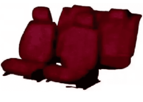 Cotton Car Seat Cover For Chevrolet Beat Maroon Color - Image 2