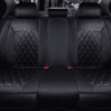 Leather Car Seat Cover Compatible with Volkswagen Polo Black Color - Image 2