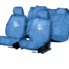Blue Color Cotton Car Seat Cover For Volkswagen Polo - Image 2
