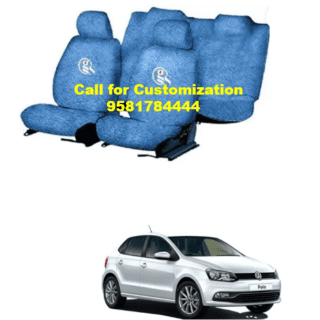 Blue Color Cotton Car Seat Cover For Volkswagen Polo
