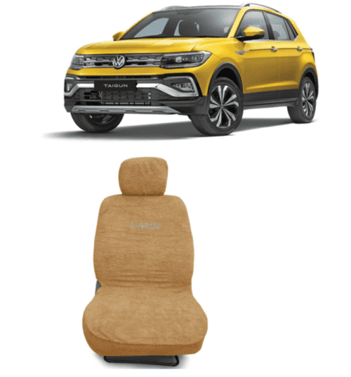 Cotton Fabric Car Seat Covers Compatible with Volkswagen Taigun - Image 2