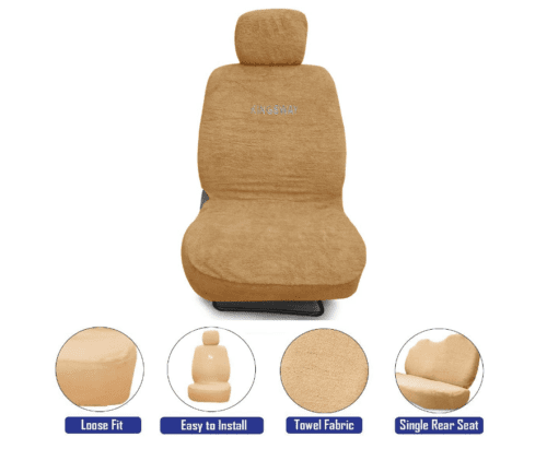Cotton Fabric Car Seat Covers Compatible with Volkswagen Taigun - Image 3