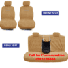 Cotton Fabric Car Seat Covers Compatible with Volkswagen Taigun