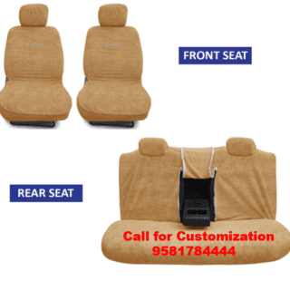 Cotton Fabric Car Seat Covers Compatible with Volkswagen Taigun