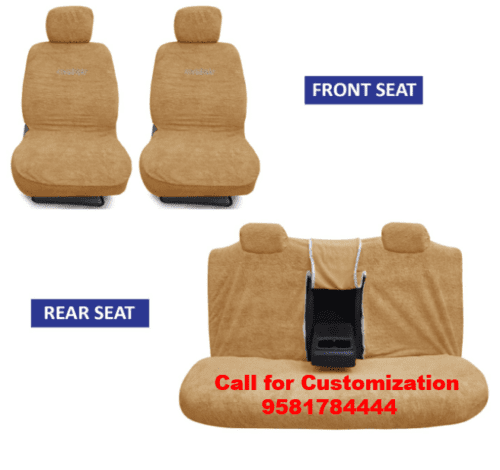 Cotton Fabric Car Seat Covers Compatible with Volkswagen Taigun