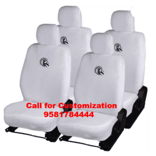 Volkswagen Vento Car White Color Cotton Car Seat Cover