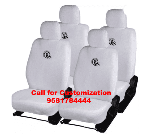 Volkswagen Vento Car White Color Cotton Car Seat Cover