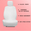 Cotton Car Seat Cover For Kia Seltos White Color - Image 3