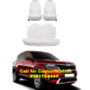 Cotton Car Seat Cover For Kia Seltos White Color