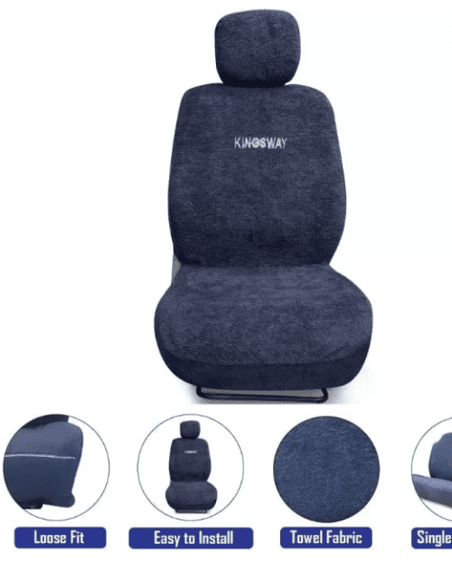 Kia Sonet Car Cotton Washable Seat Cover Blue Color - Image 3
