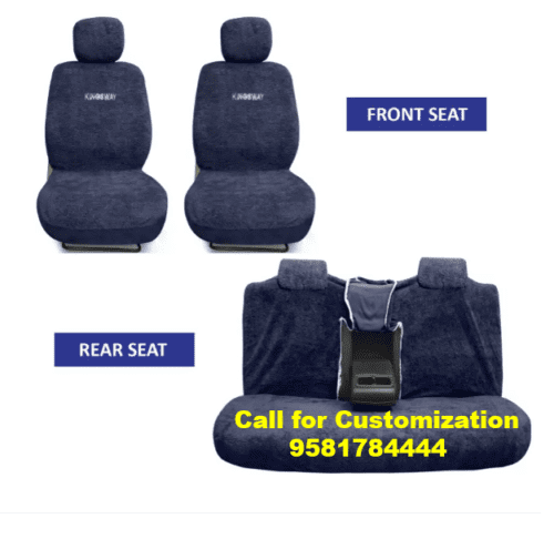 Kia Sonet Car Cotton Washable Seat Cover Blue Color