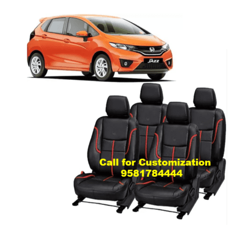 Premium Leather Car Seat Cover For Honda Jazz