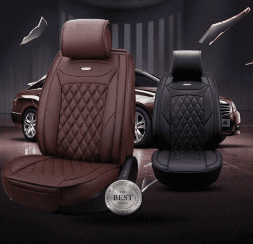 Luxury Car Seat Cover Compatible with Honda Civic black Color - Image 3