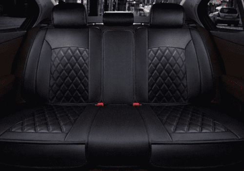Luxury Car Seat Cover Compatible with Honda Civic black Color - Image 4