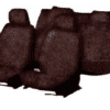 Cotton Car Seat Cover For Toyota Etios Maroon Color - Image 2