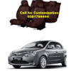 Cotton Car Seat Cover For Toyota Etios Maroon Color