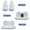 Cotton Fabric Car Seat Covers Compatible with Toyota Fortuner - Image 2