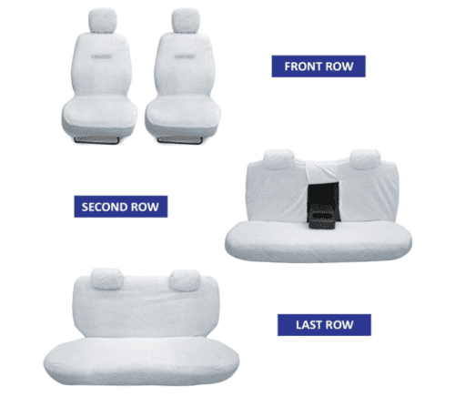 Cotton Fabric Car Seat Covers Compatible with Toyota Fortuner - Image 2
