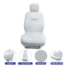 Cotton Fabric Car Seat Covers Compatible with Toyota Fortuner - Image 3