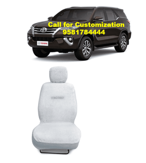 Cotton Fabric Car Seat Covers Compatible with Toyota Fortuner