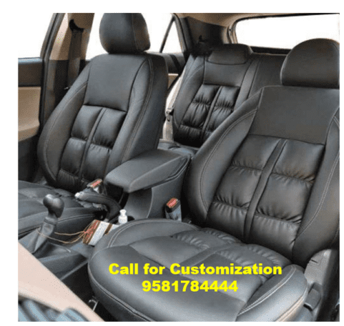 Pu Leather Car Seat Cover for Toyota Glanza Black Color