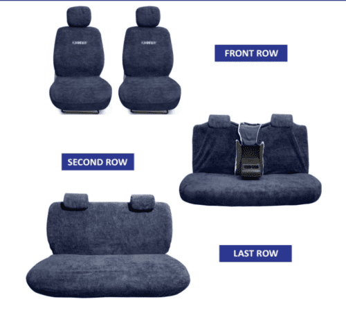 Towel Fabric Car Seat Covers Compatible with Toyota Innova 8Seater - Image 2