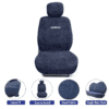 Towel Fabric Car Seat Covers Compatible with Toyota Innova 8Seater - Image 3