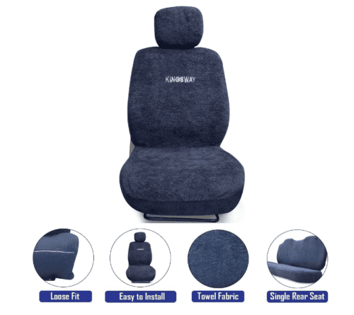 Towel Fabric Car Seat Covers Compatible with Toyota Innova 8Seater - Image 3