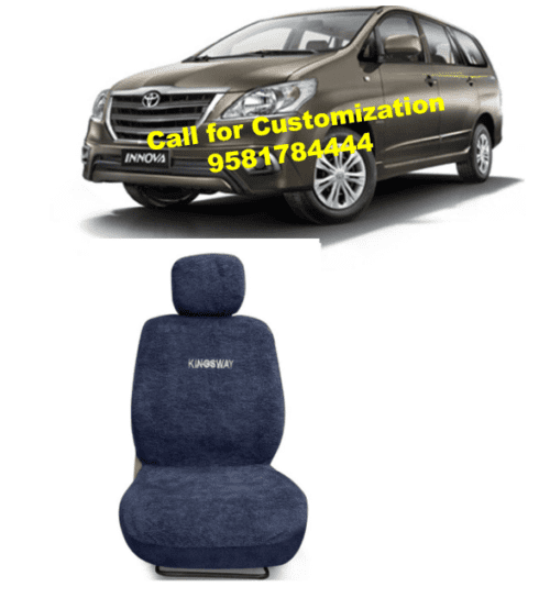Towel Fabric Car Seat Covers Compatible with Toyota Innova 8Seater