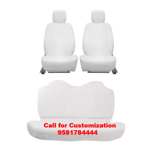Cotton Car Seat Cover For Toyota Urban Cruiser White Color