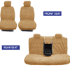 Towel Fabric Car Seat Covers Compatible with Ford Fiesta - Image 2