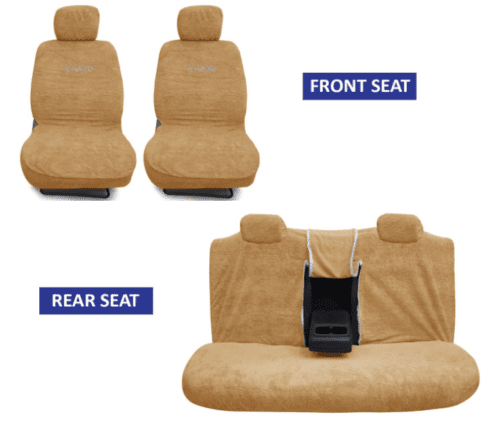 Towel Fabric Car Seat Covers Compatible with Ford Fiesta - Image 2