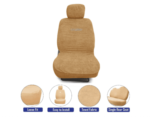 Towel Fabric Car Seat Covers Compatible with Ford Fiesta - Image 3