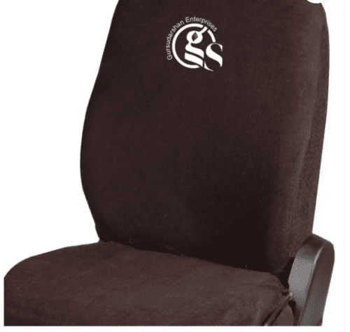 Cotton Car Seat Cover For Ford Aspire Brown Color - Image 3