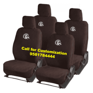 Cotton Car Seat Cover For Ford Aspire Brown Color
