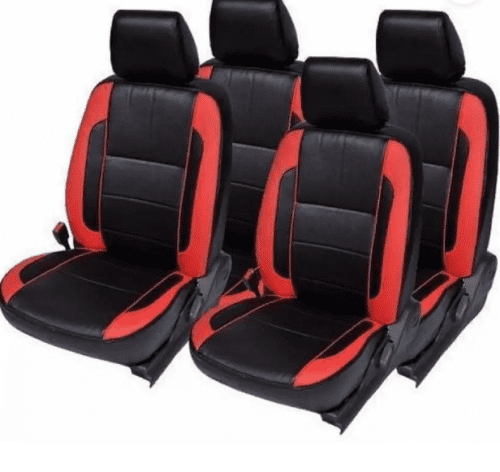 Renault Duster Car PU Leather Seat Cover Black-Red Color - Image 2