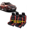 Renault Duster Car PU Leather Seat Cover Black-Red Color