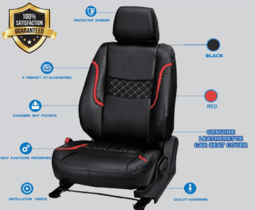 PU Leather Car Seat Cover For Renault Kiger - Image 2