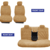 Towel Fabric Car Seat Covers Compatible with Renault Kiger - Image 2