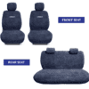 Towel Fabric Car Seat Covers Compatible with Nissan Micra - Image 2