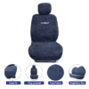 Towel Fabric Car Seat Covers Compatible with Nissan Micra - Image 3