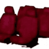 Nissan Sunny Car Cotton Seat Cover Maroon Color - Image 2