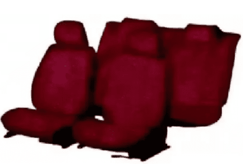 Nissan Sunny Car Cotton Seat Cover Maroon Color - Image 2