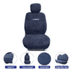 Towel Fabric Car Seat Covers Compatible with Skoda Kushaq - Image 3